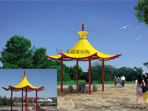 孝感張拉膜結(jié)構(gòu)景觀設計施工【案例圖片】