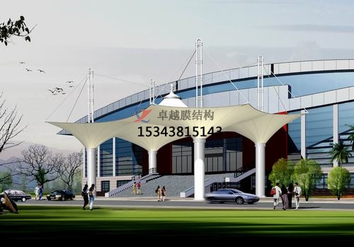 膜結(jié)構(gòu)大門、建筑入口效果圖