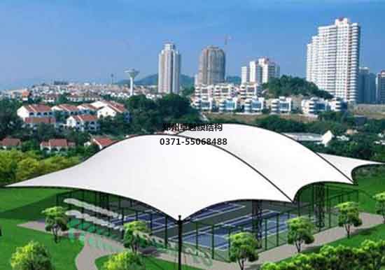 新密市張拉<font color='red'>膜結(jié)構(gòu)設(shè)計(jì)</font>施工案例