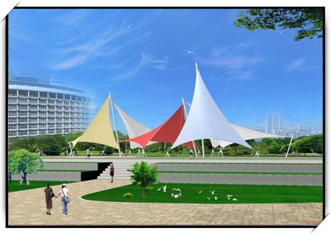 鄭州市張拉<font color='red'>膜結(jié)構(gòu)設(shè)計(jì)</font>施工案例